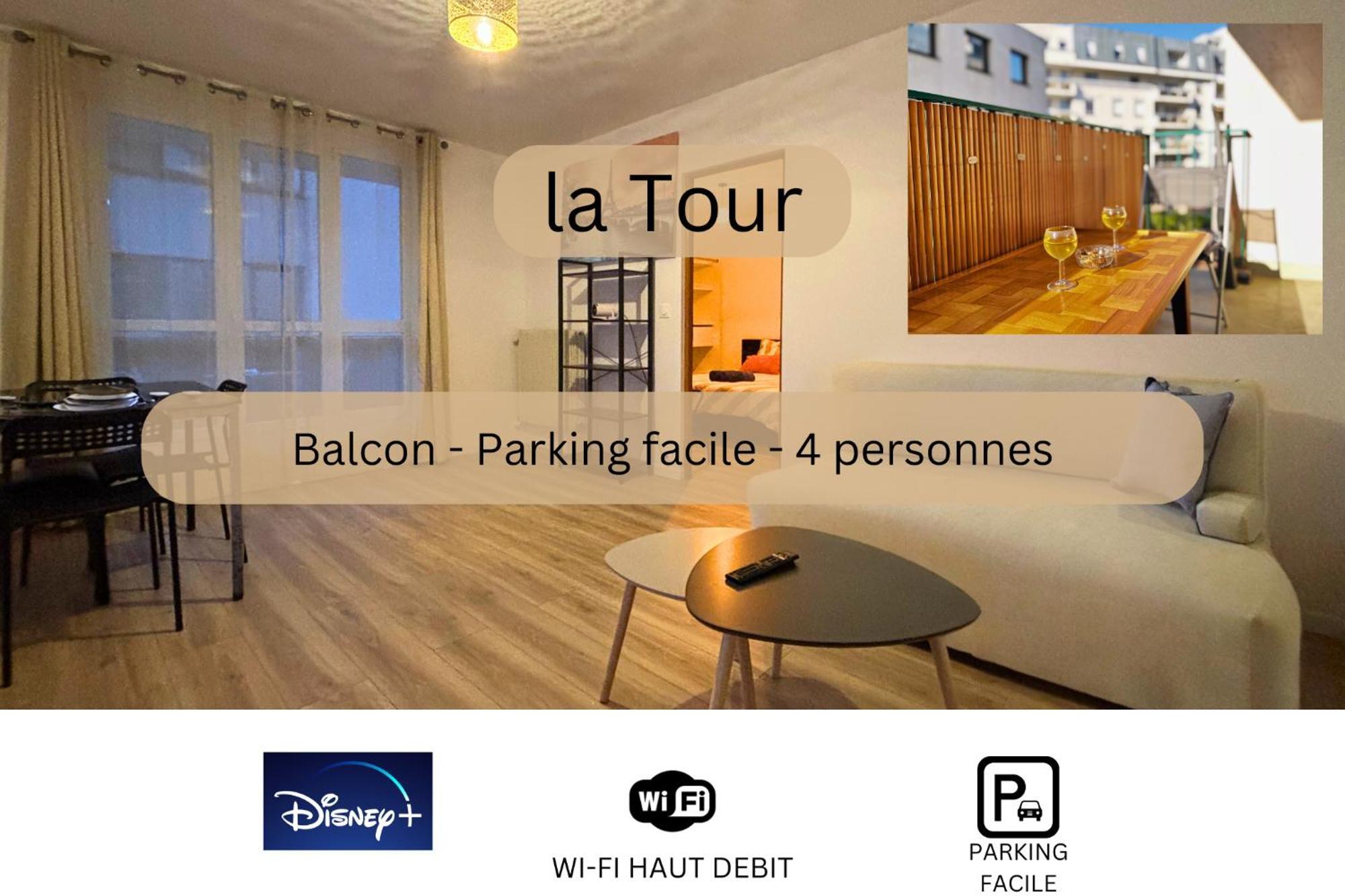 La Tour - Tout Confort - Hypercentre - Balcon #Sirdest Franconville  Exterior photo